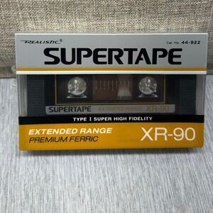 Realistic Supertape XR-90 Blank Audio Cassette Tape Type I Premium Ferric 44-922